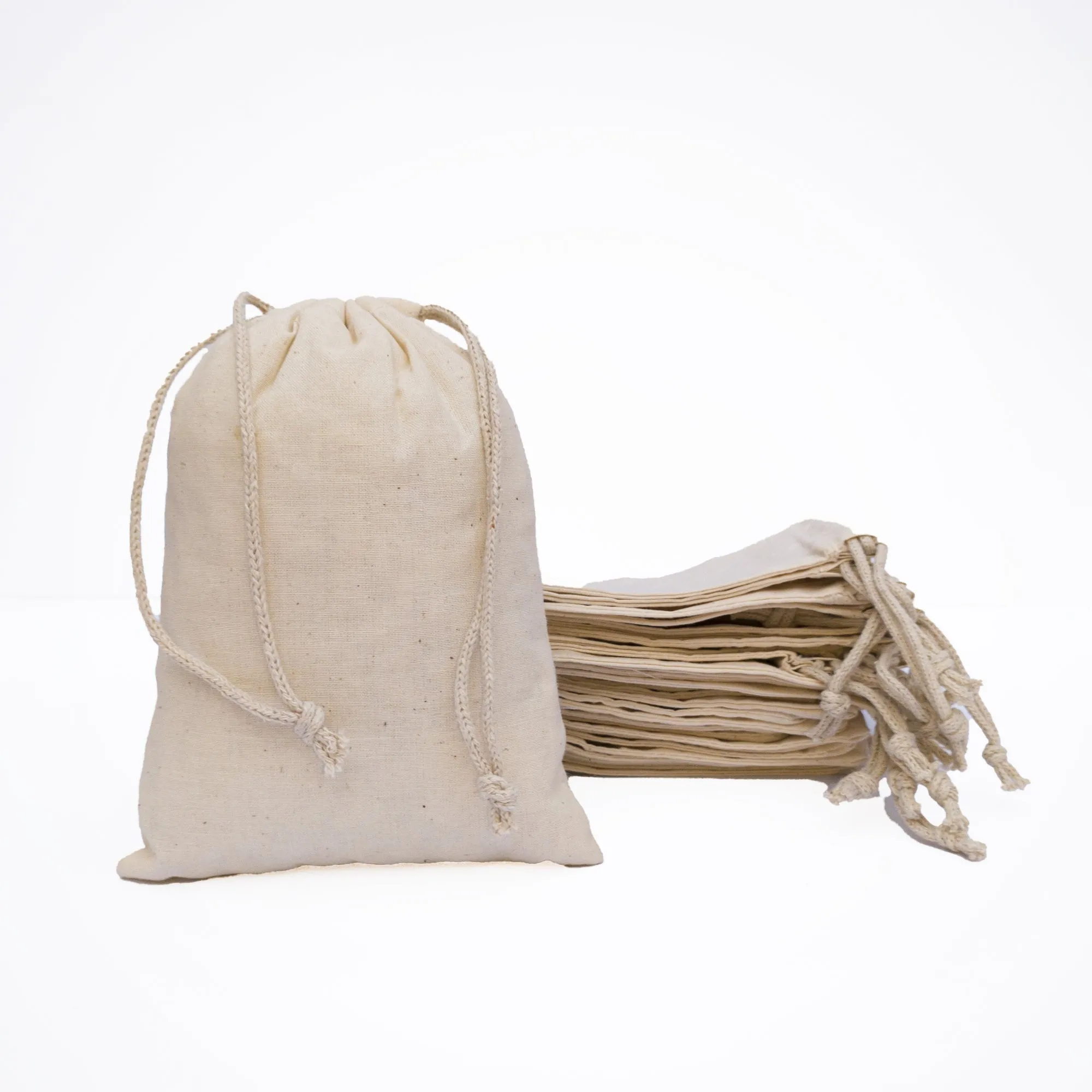 10x16 inches Double Drawstring Muslin Bags