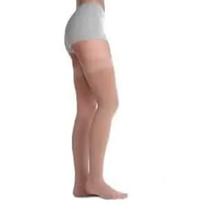 20-30 Thigh High W/Sil Band,Open Toe,Short,Sz 2,Bg