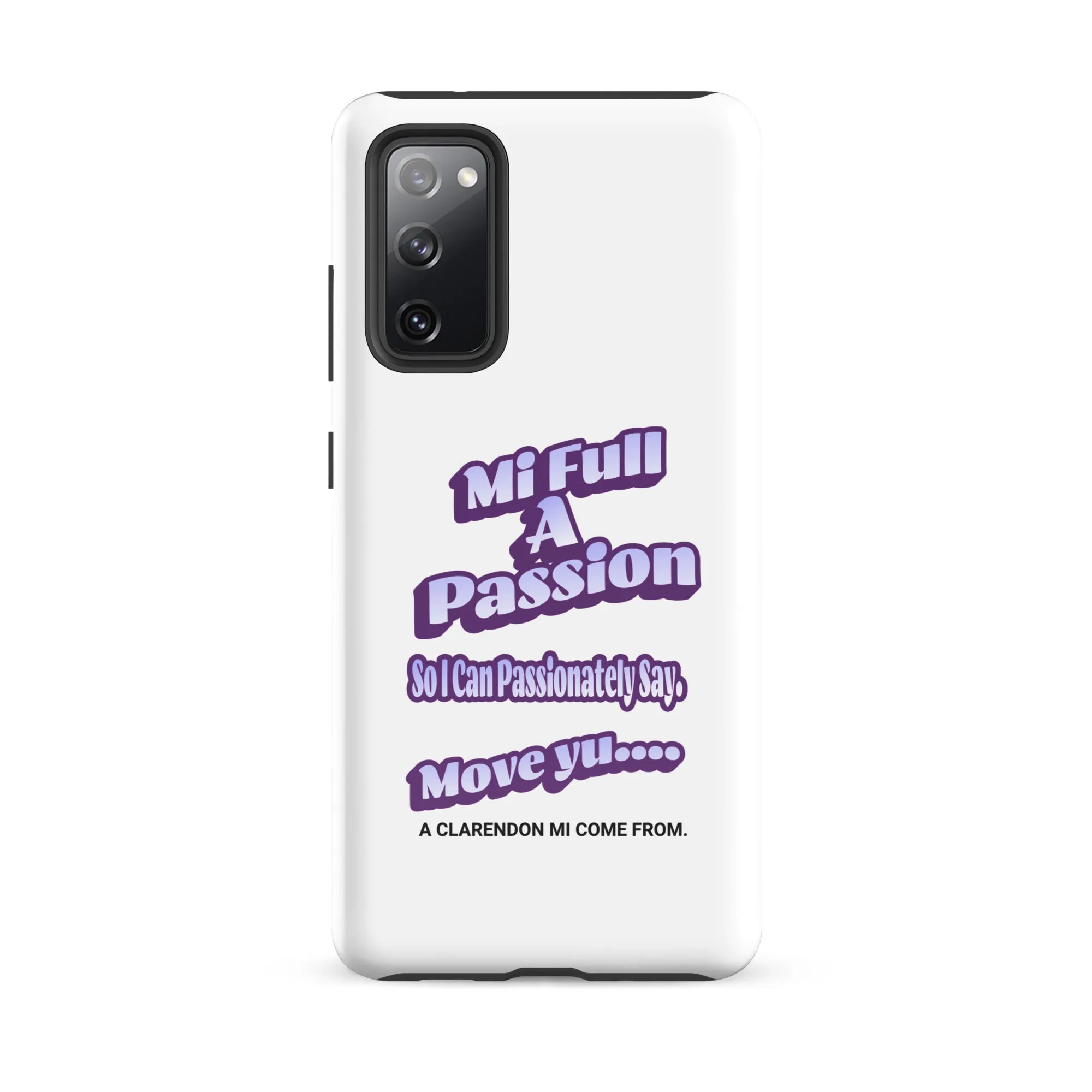 A CLARENDON MI COME FROM - Tough case for Samsung - Jamaican phone case, Customized Jamaican phone case, funny Jamaican phone case