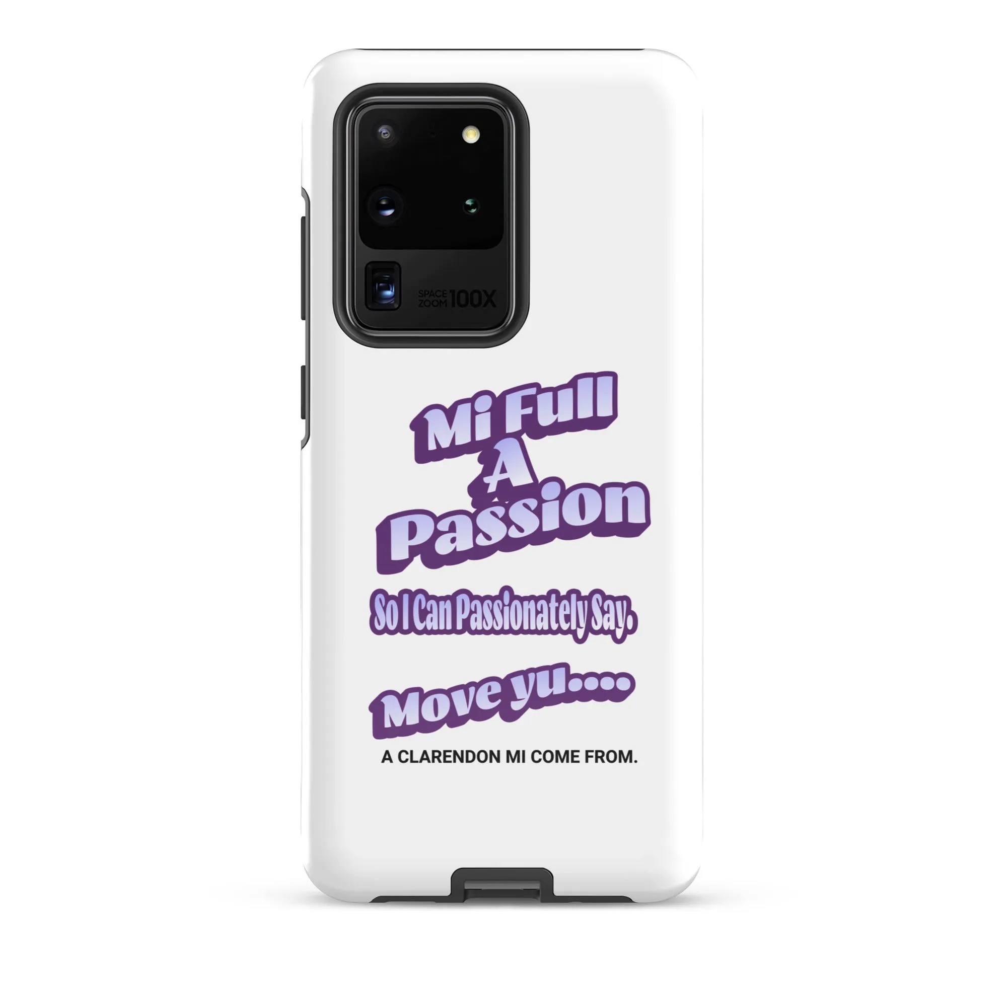 A CLARENDON MI COME FROM - Tough case for Samsung - Jamaican phone case, Customized Jamaican phone case, funny Jamaican phone case