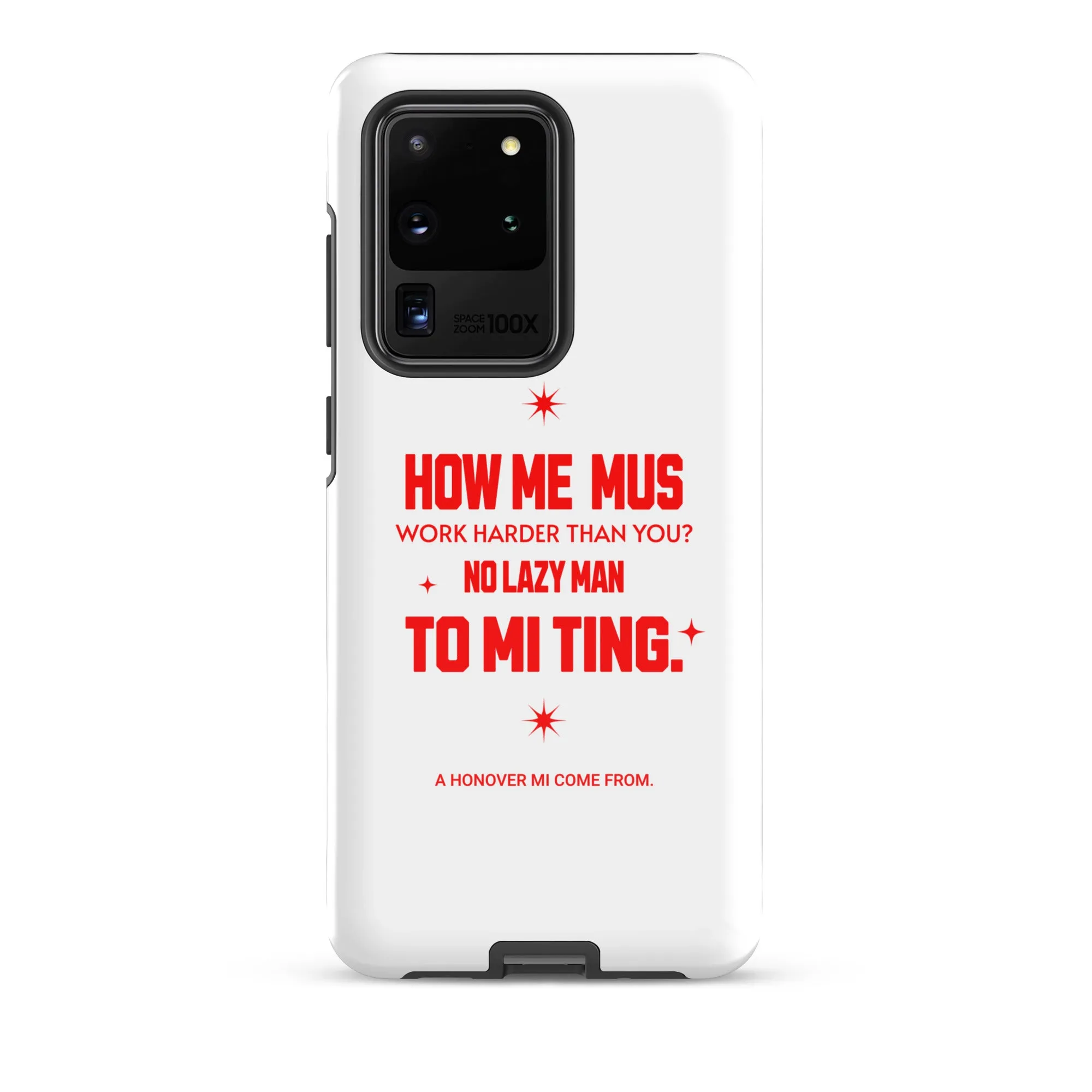 A HANOVER MI COME FROM - Tough case for Samsung - Jamaican phone case, Customized Jamaican phone case, funny Jamaican phone case