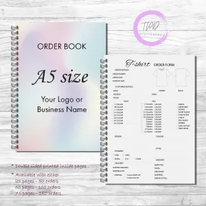 A5 T-shirt Business Order Book
