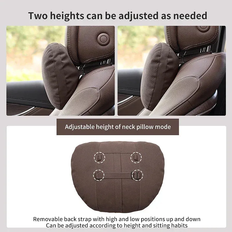 Color: Red - Top Quality Car Headrest Neck Support Seat Soft Neck