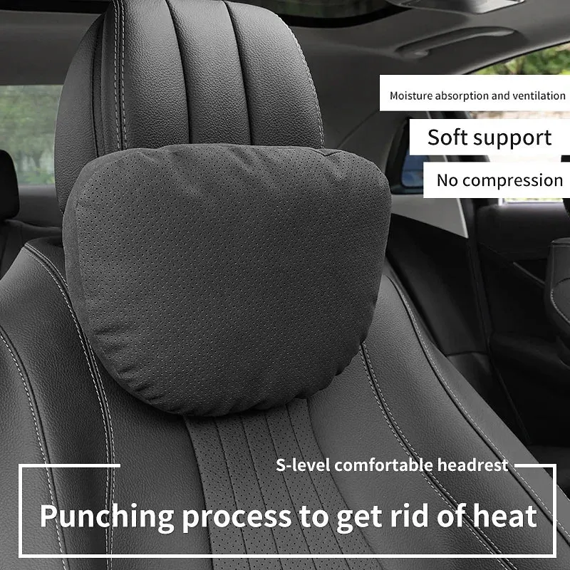 Color: Red - Top Quality Car Headrest Neck Support Seat Soft Neck