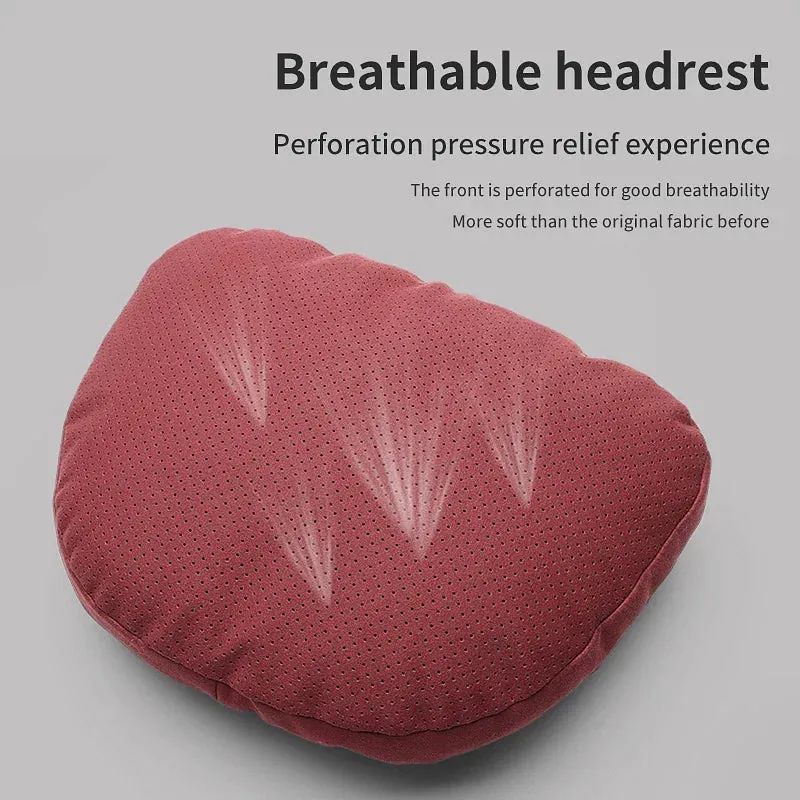 Color: Red - Top Quality Car Headrest Neck Support Seat Soft Neck