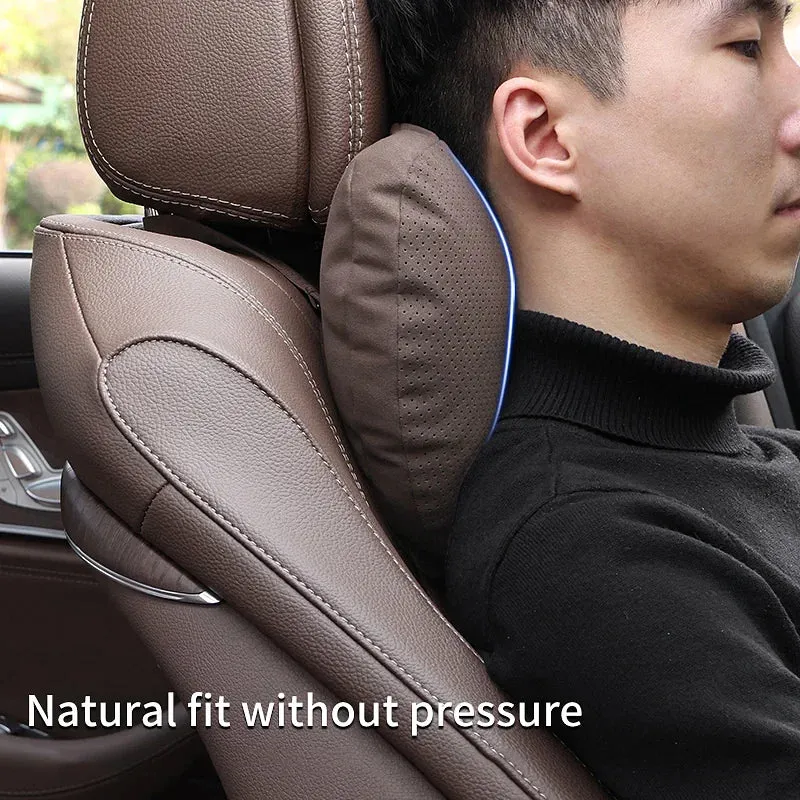 Color: Red - Top Quality Car Headrest Neck Support Seat Soft Neck