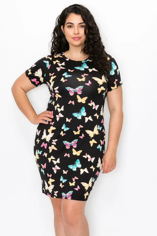 Fluttery Butterflies Mini Dress