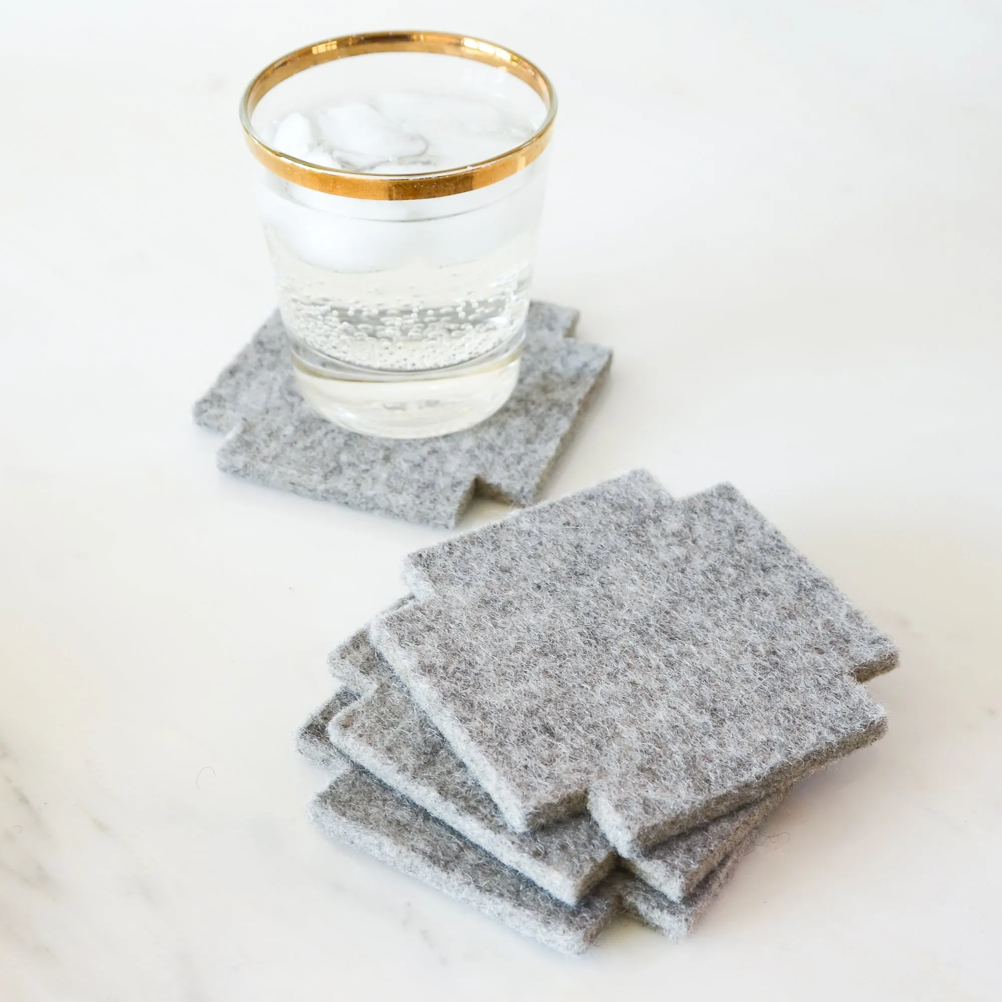 Geo Square Coaster Set