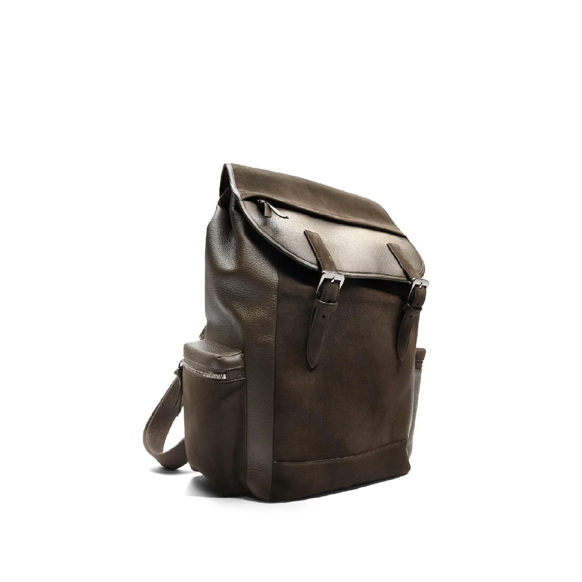 GMT Rucksack in Soft Grain Leather & Nubuck