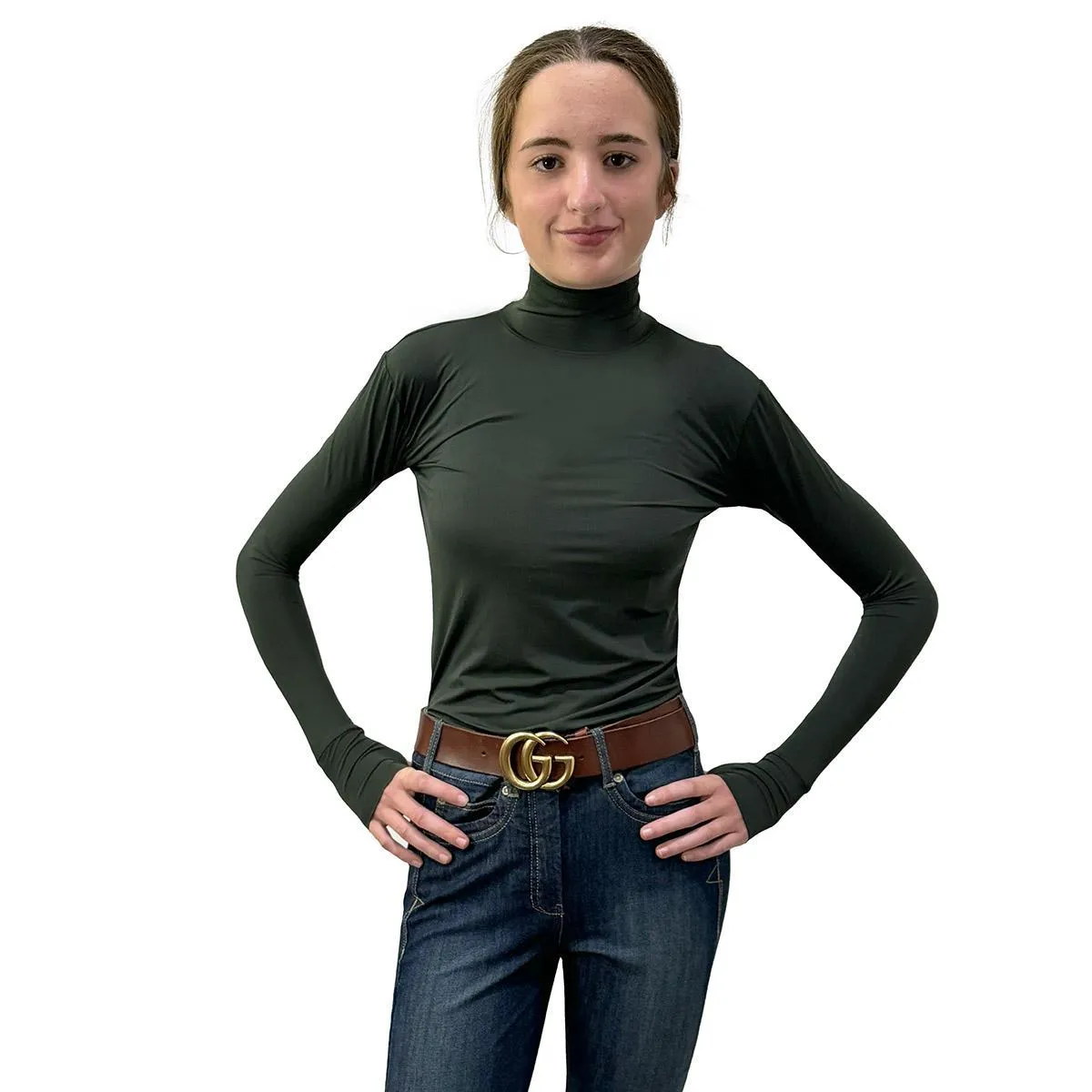 Kismet Alexa Solid Turtleneck Schooling Shirt