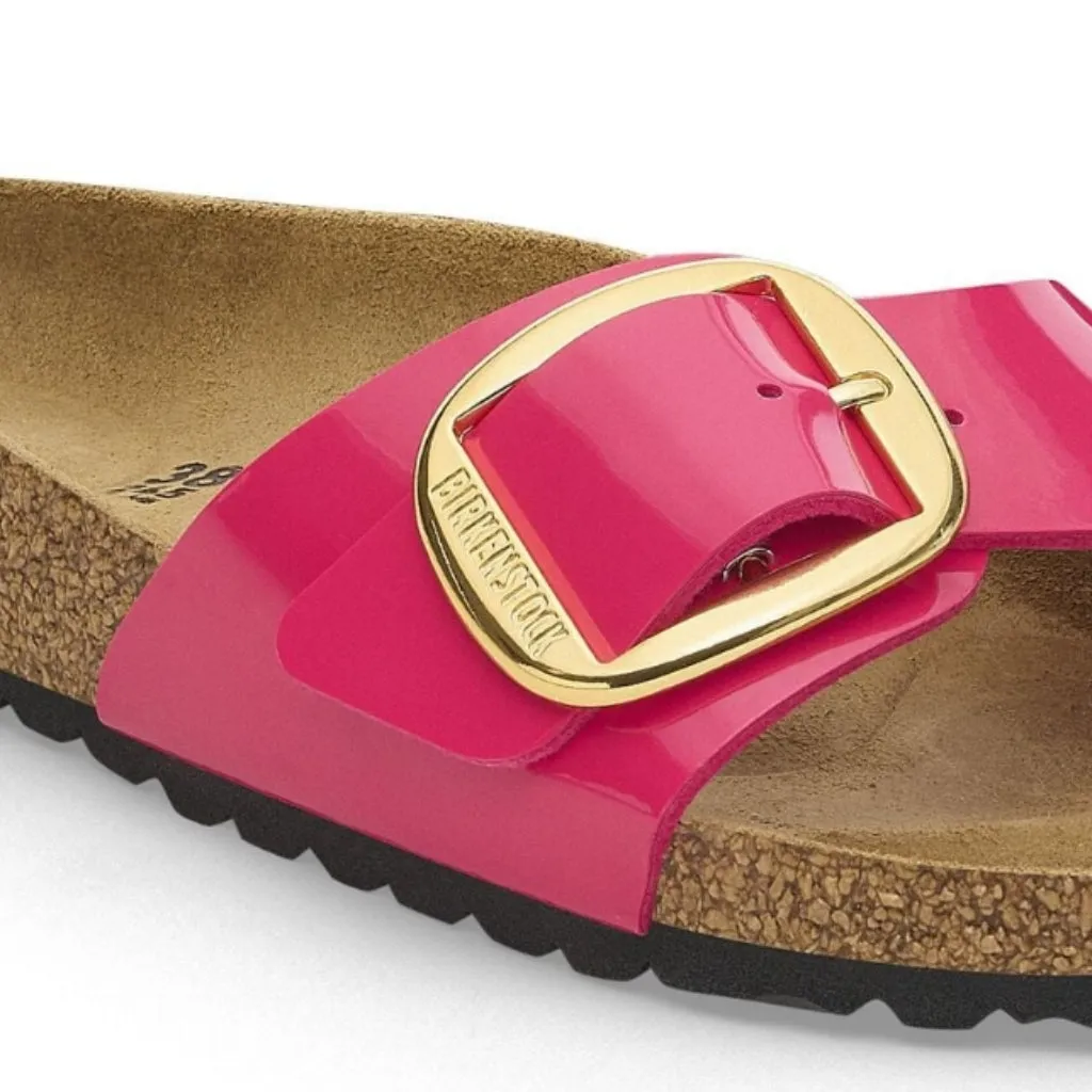 Madrid Big Buckle Patent Birko-Flor- Fuchsia Fusion