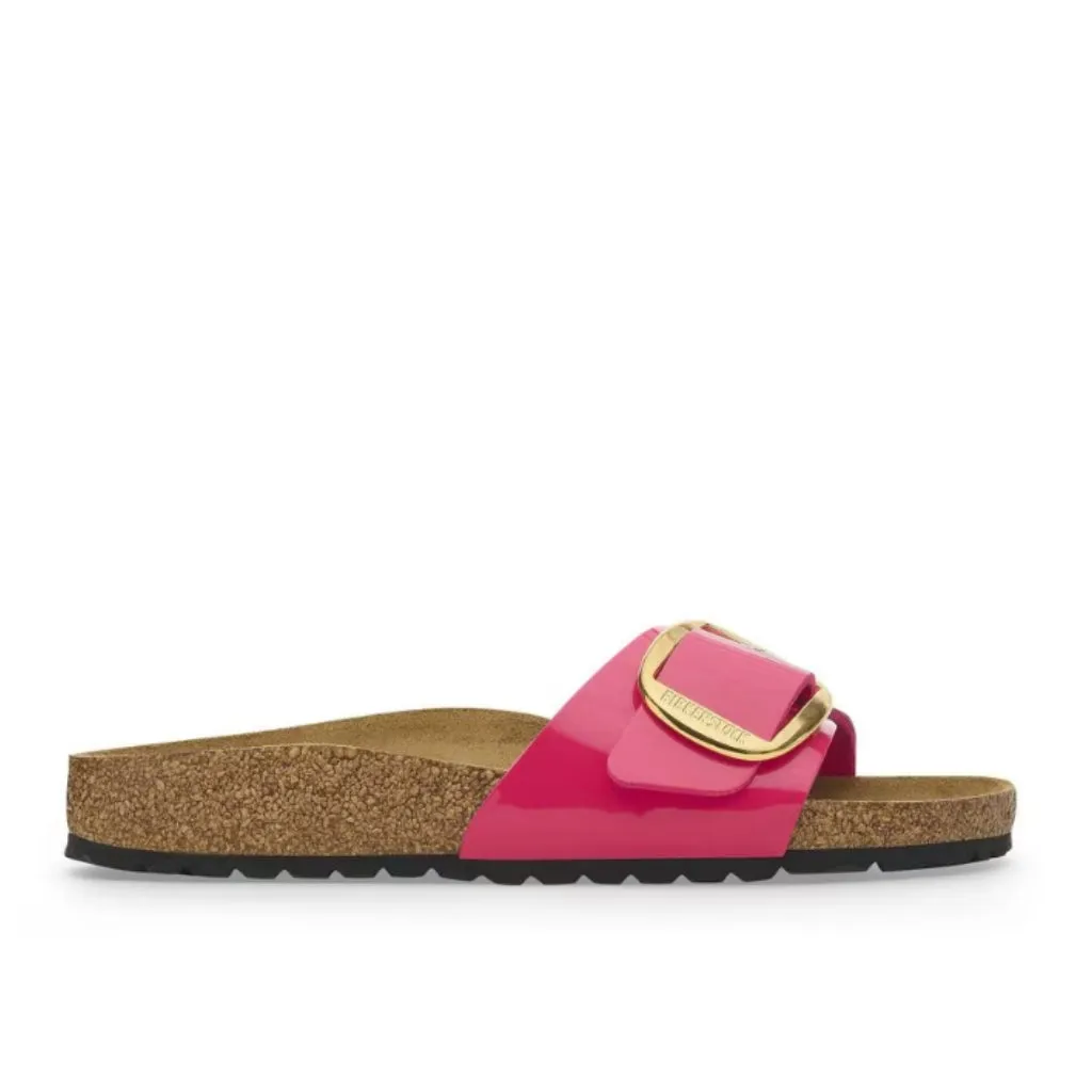 Madrid Big Buckle Patent Birko-Flor- Fuchsia Fusion