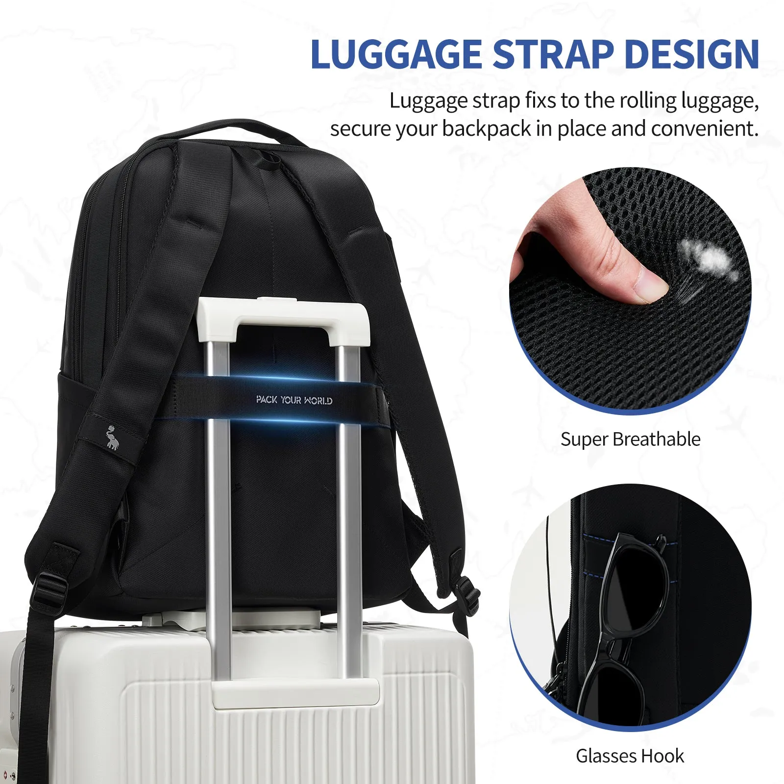 OIWAS 3X Business Casual Backpack