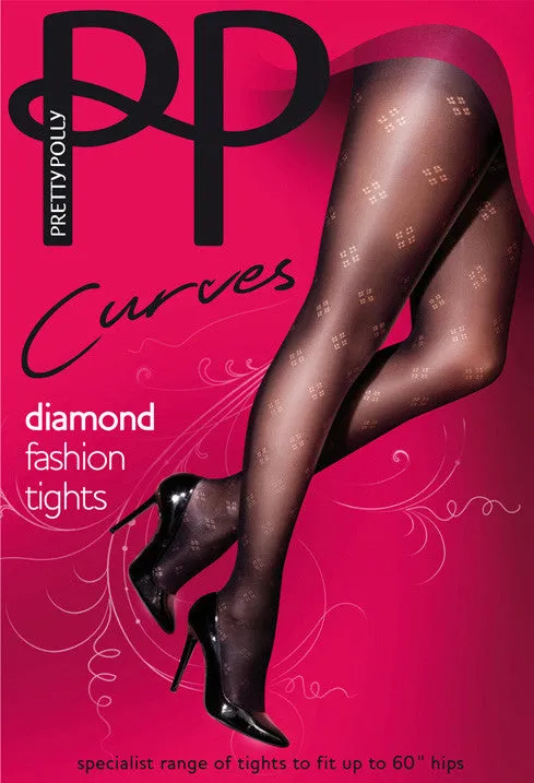 Pretty Polly Curves Diamond Fashion Tights