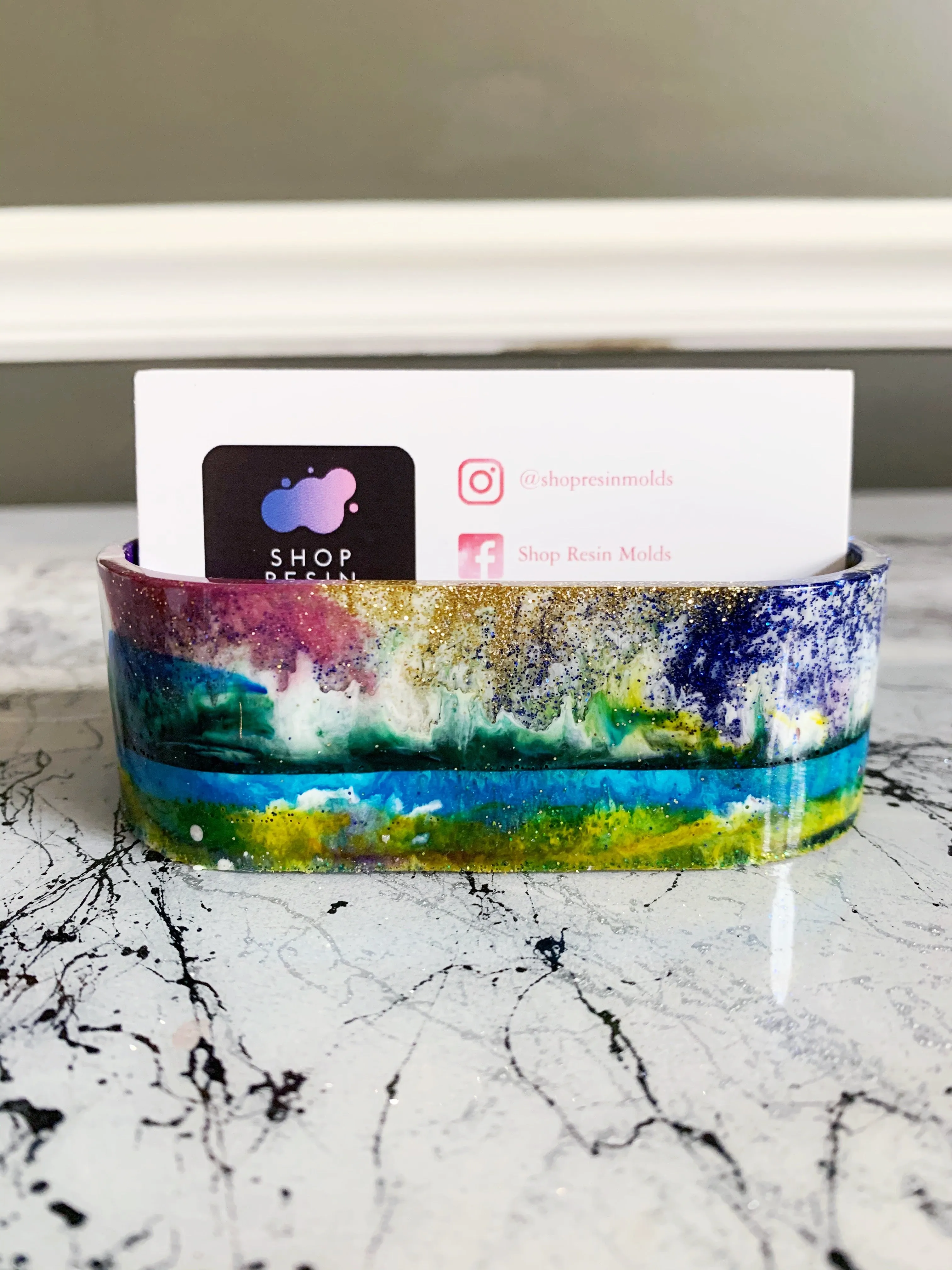 Resin Mold Business Card Holder