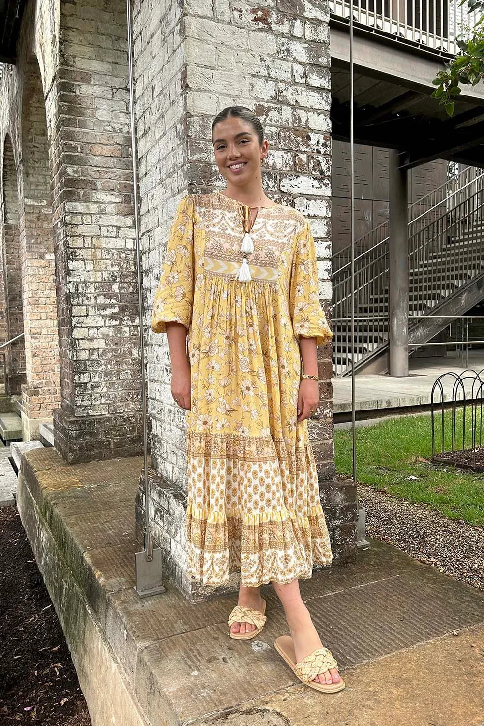Saba Midi Dress with Pockets