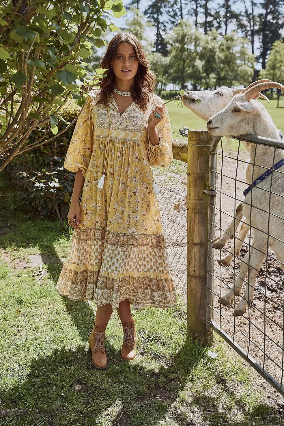 Saba Midi Dress with Pockets