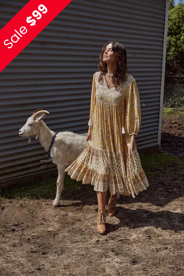 Saba Midi Dress with Pockets