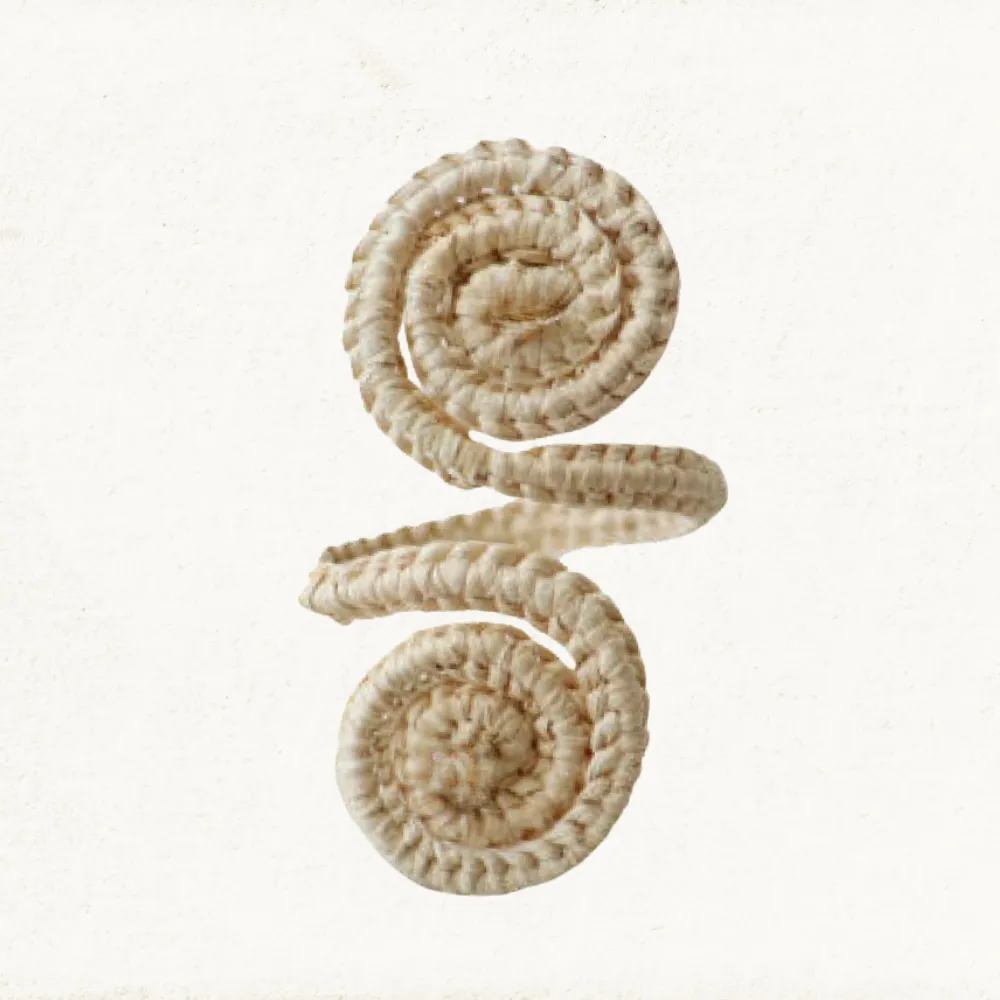 Spiral Napkin Ring - Made of Iraca Palm