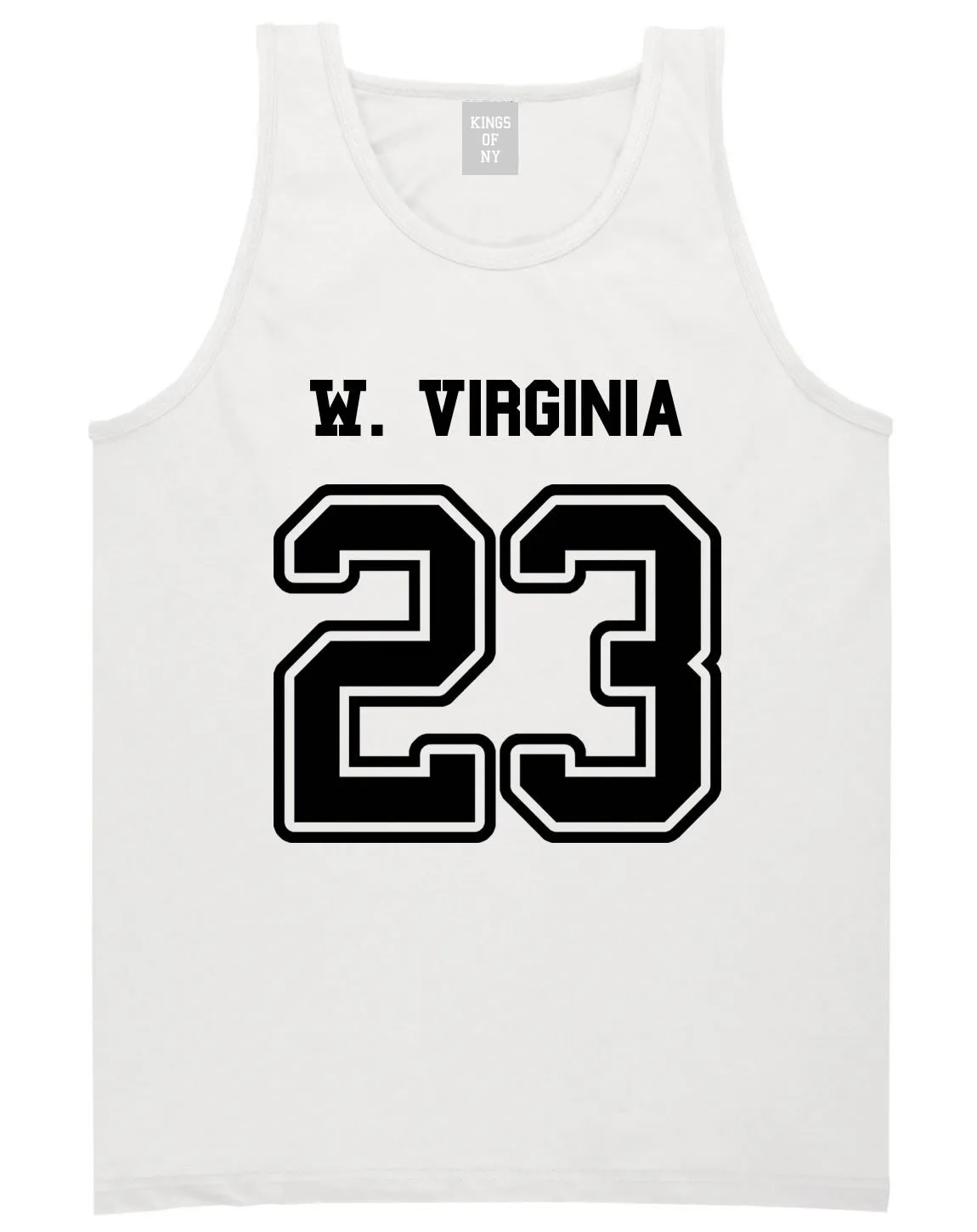 Sport Style West Virginia 23 Team State Jersey Mens Tank Top
