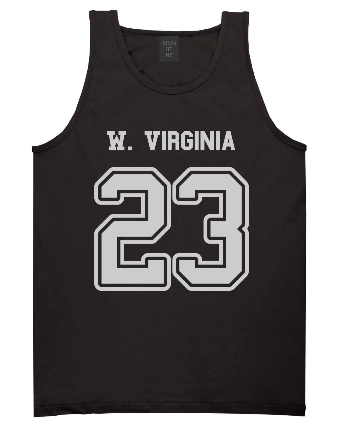Sport Style West Virginia 23 Team State Jersey Mens Tank Top