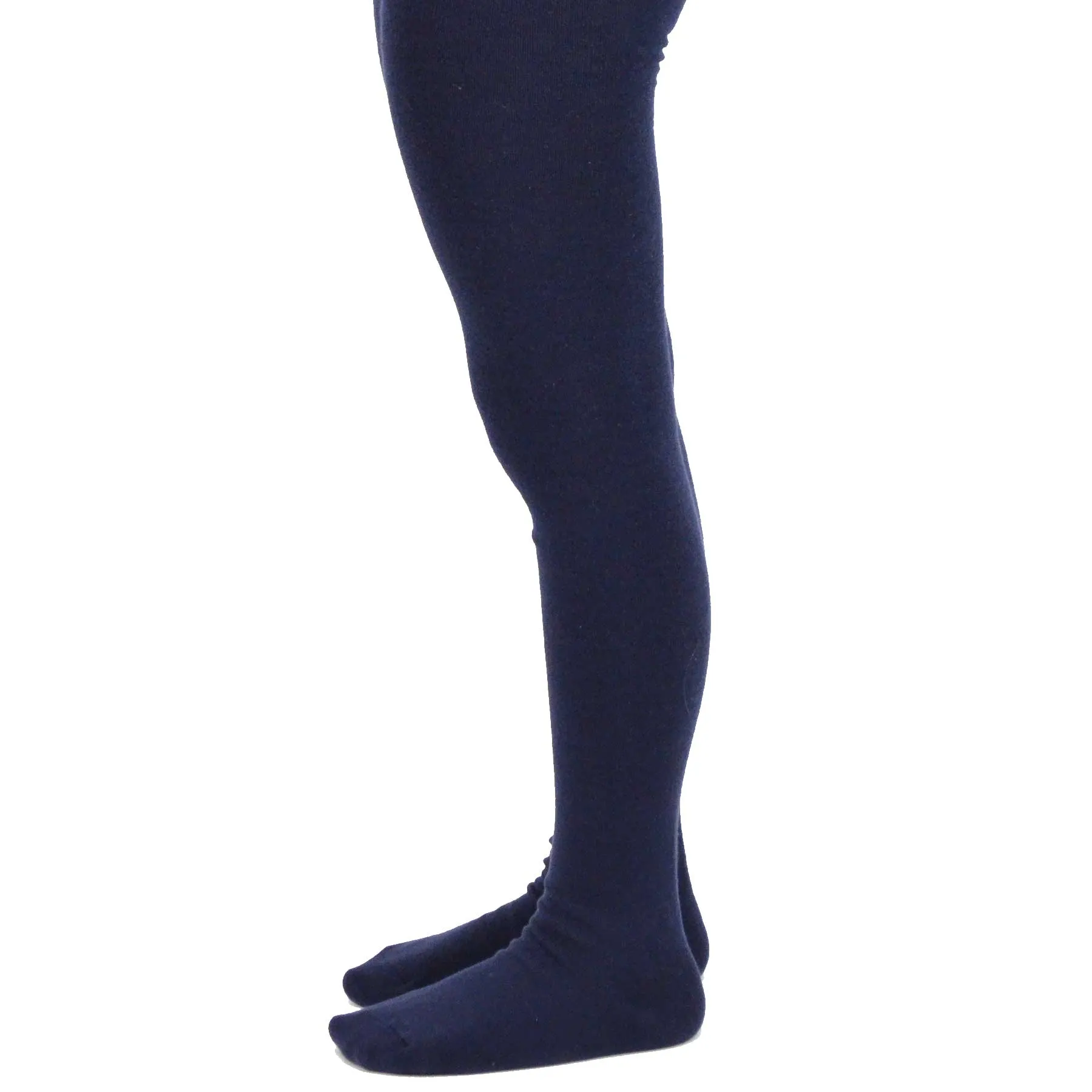 TeeHee Socks Kid's Casual Cotton Tights Navy 3-Pack (T1565)