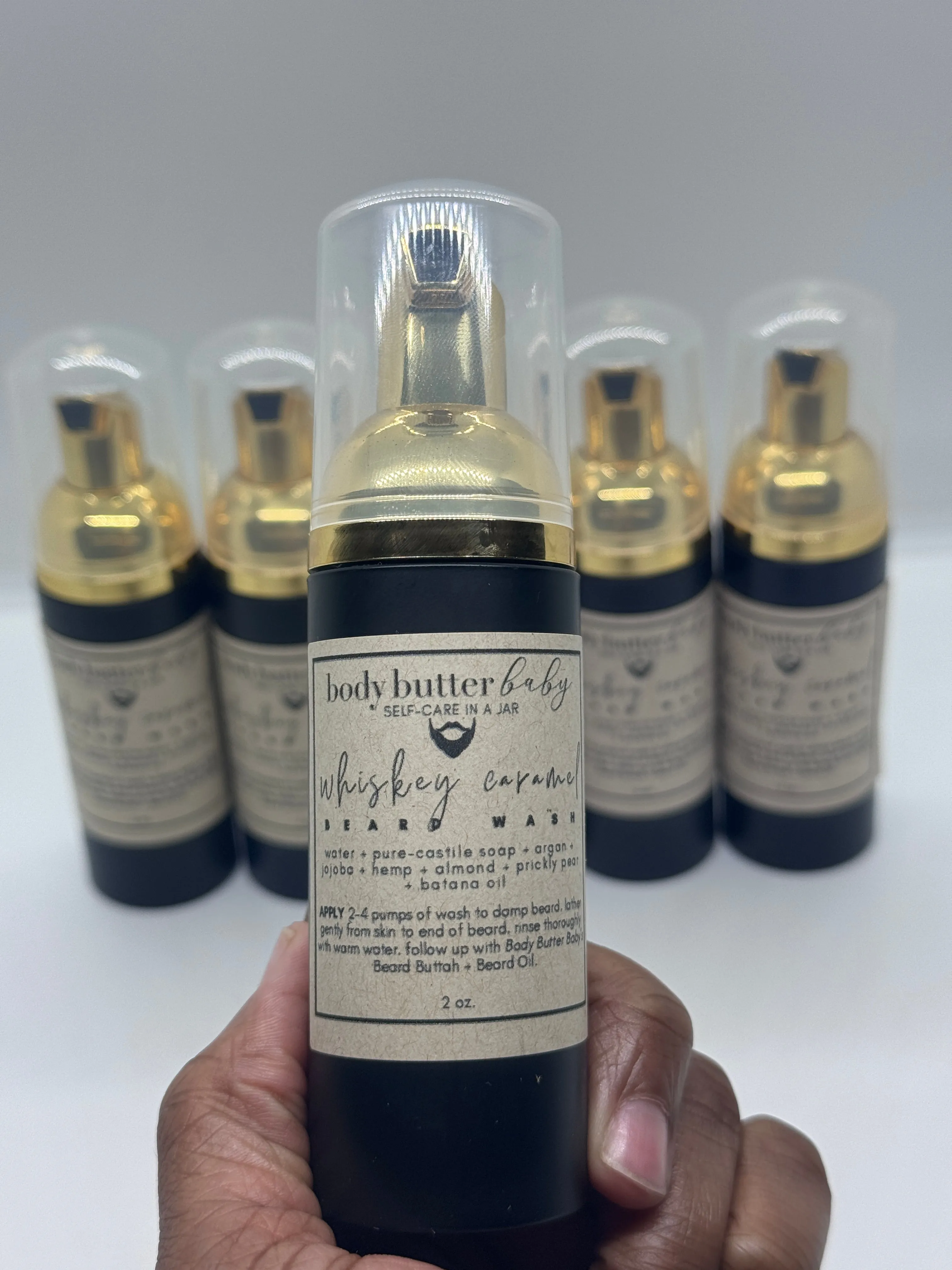 whiskey caramel beard wash