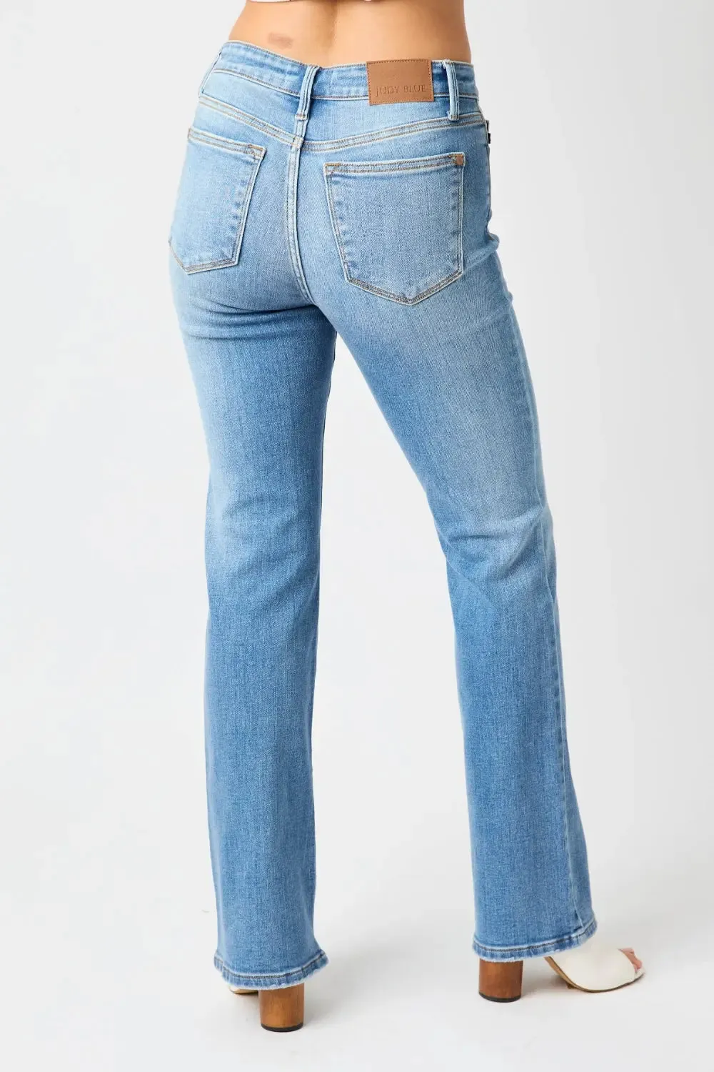 Women's Jeans - Full Size Mid-Rise Waist Straight leg by Judy Blue