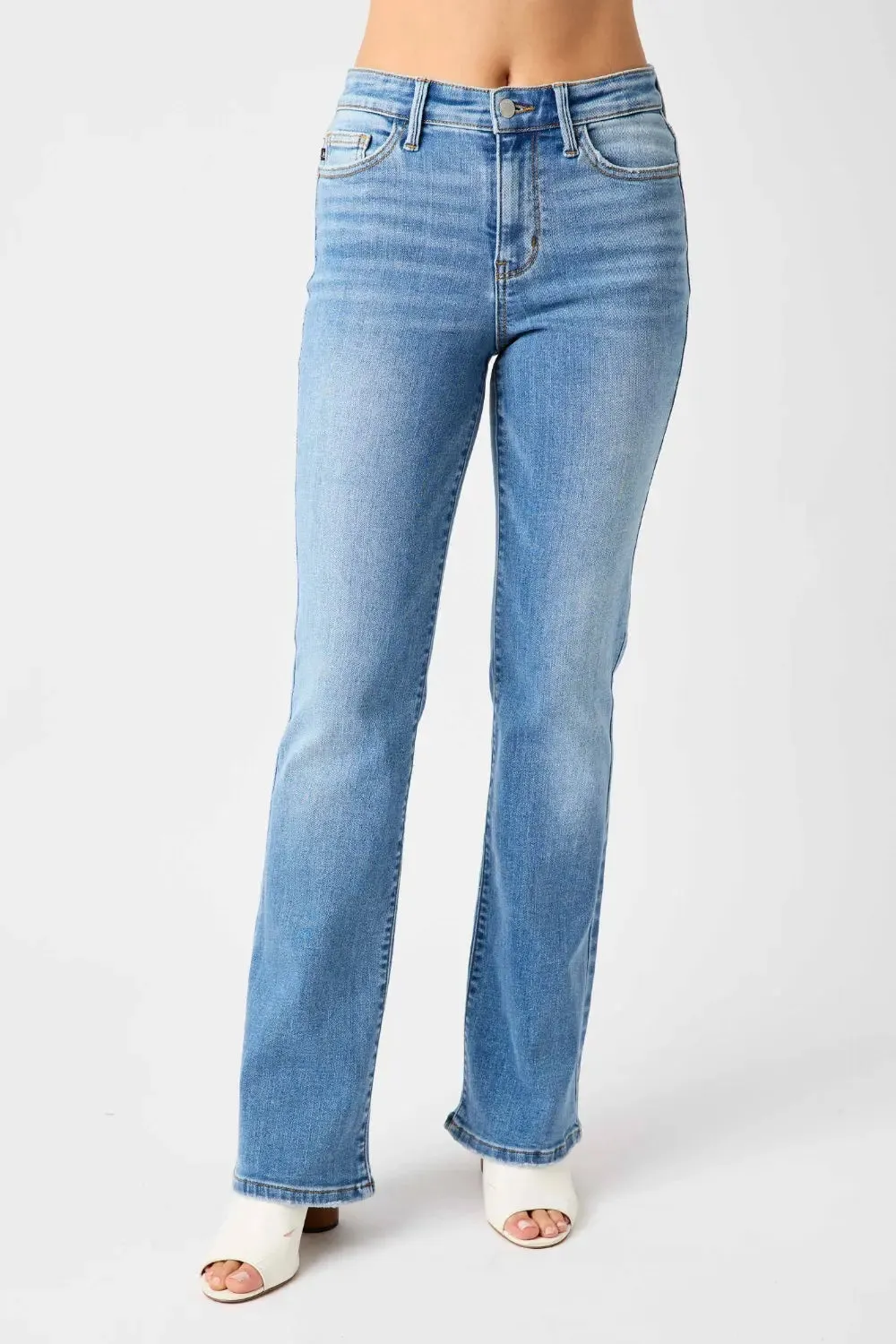 Women's Jeans - Full Size Mid-Rise Waist Straight leg by Judy Blue