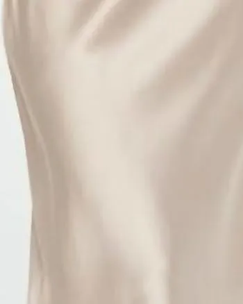 Women'S Poly Sheen Skirt In Beige | Beige