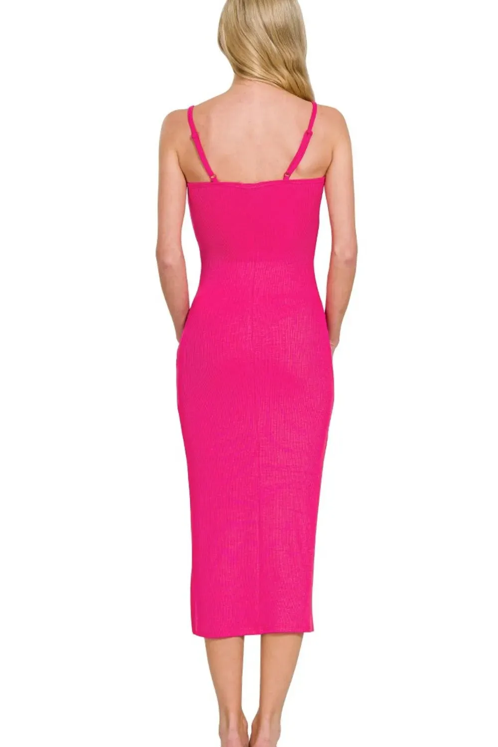 Zenana Ribbed Bodycon Midi Dress for Effortless Style